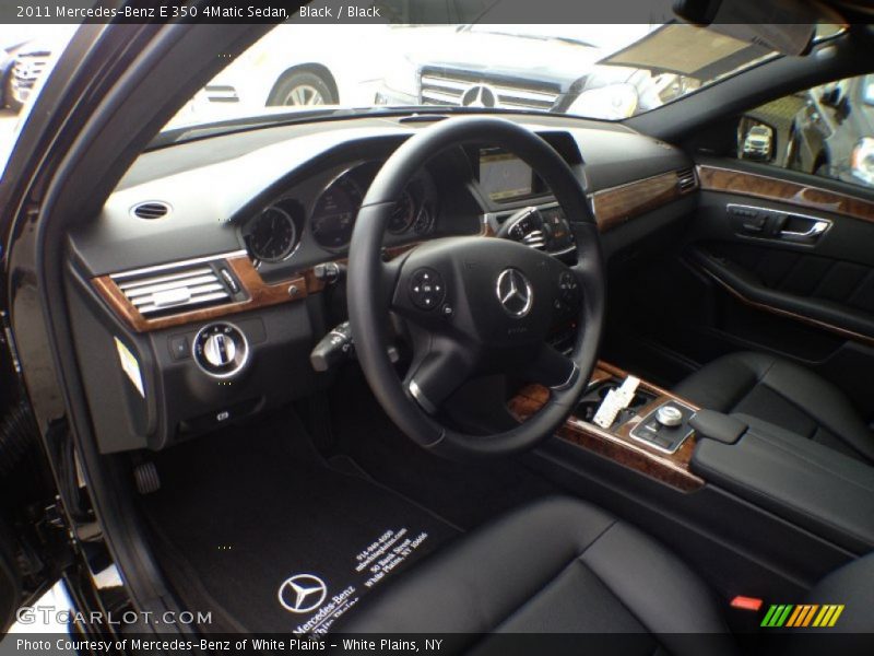 Black / Black 2011 Mercedes-Benz E 350 4Matic Sedan