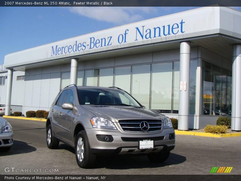 Pewter Metallic / Black 2007 Mercedes-Benz ML 350 4Matic