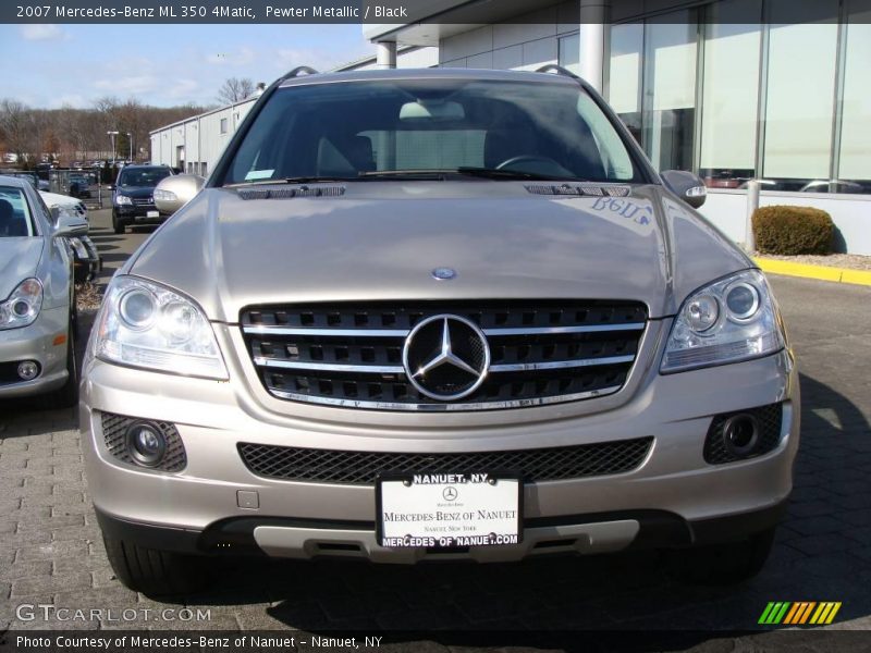 Pewter Metallic / Black 2007 Mercedes-Benz ML 350 4Matic