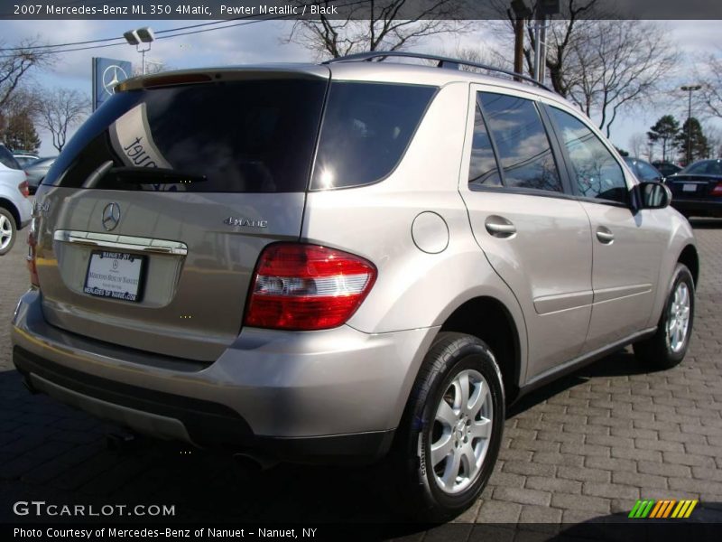 Pewter Metallic / Black 2007 Mercedes-Benz ML 350 4Matic