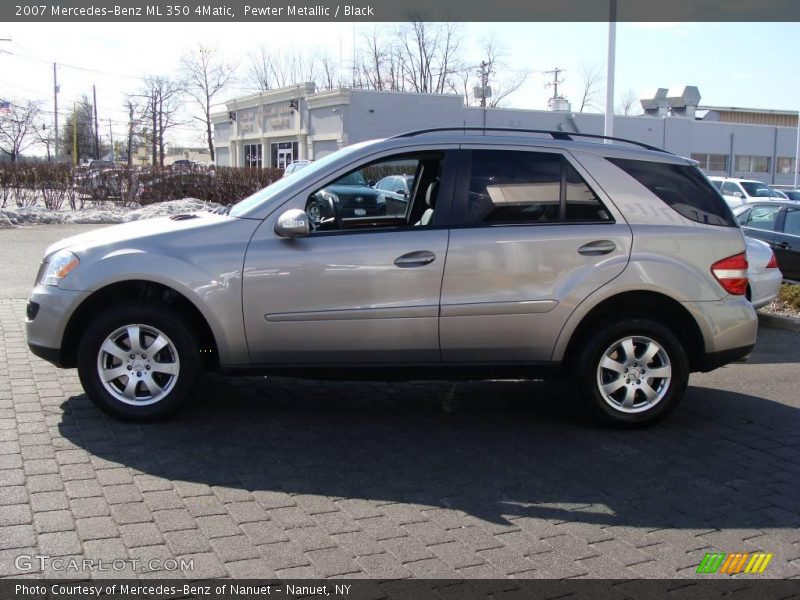 Pewter Metallic / Black 2007 Mercedes-Benz ML 350 4Matic