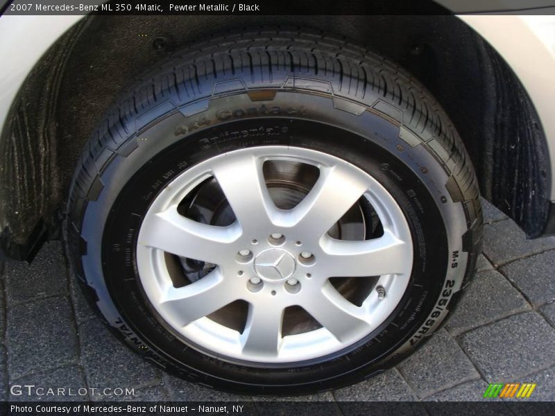 Pewter Metallic / Black 2007 Mercedes-Benz ML 350 4Matic