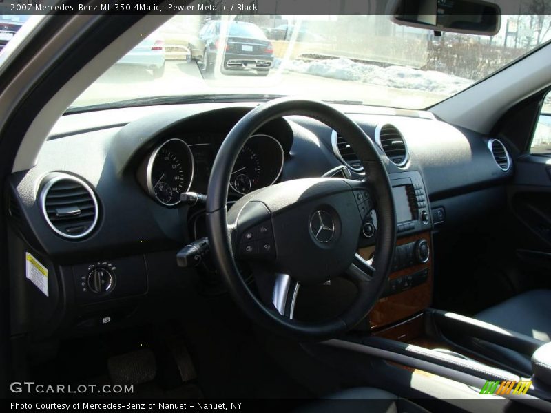 Pewter Metallic / Black 2007 Mercedes-Benz ML 350 4Matic