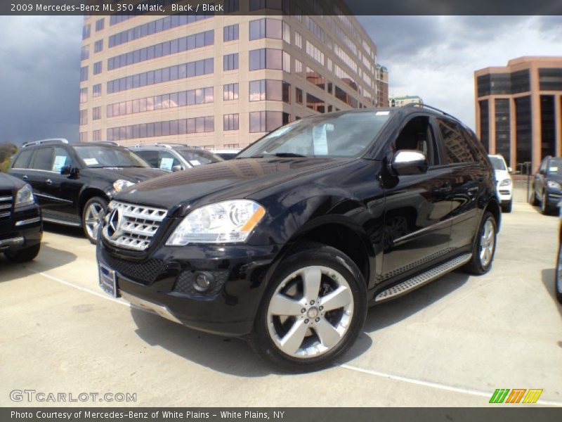 Black / Black 2009 Mercedes-Benz ML 350 4Matic