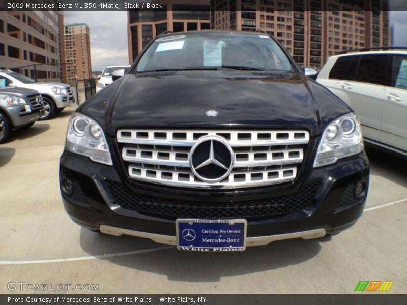 Black / Black 2009 Mercedes-Benz ML 350 4Matic