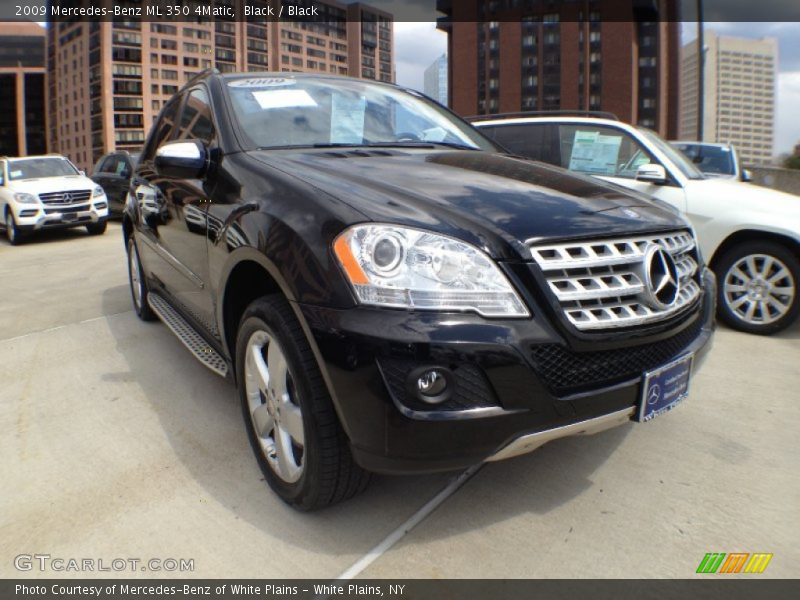 Black / Black 2009 Mercedes-Benz ML 350 4Matic