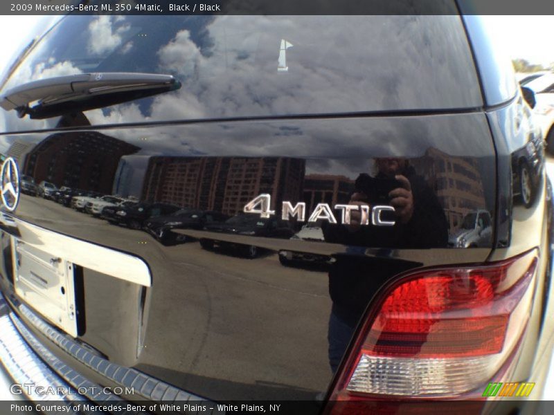 Black / Black 2009 Mercedes-Benz ML 350 4Matic