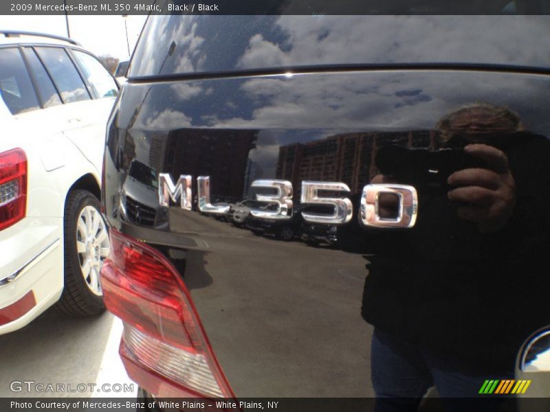 Black / Black 2009 Mercedes-Benz ML 350 4Matic