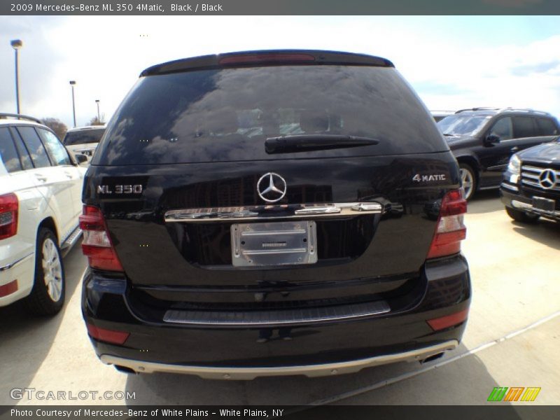 Black / Black 2009 Mercedes-Benz ML 350 4Matic