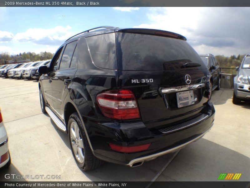 Black / Black 2009 Mercedes-Benz ML 350 4Matic