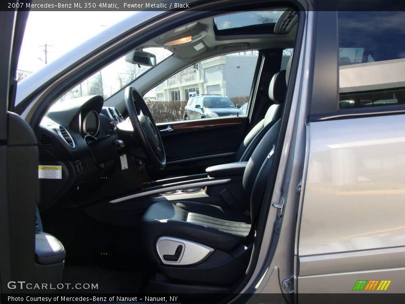 Pewter Metallic / Black 2007 Mercedes-Benz ML 350 4Matic