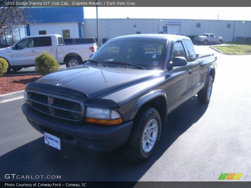Graphite Metallic / Dark Slate Gray 2003 Dodge Dakota SXT Club Cab