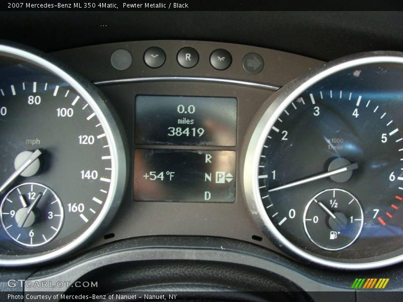 Pewter Metallic / Black 2007 Mercedes-Benz ML 350 4Matic