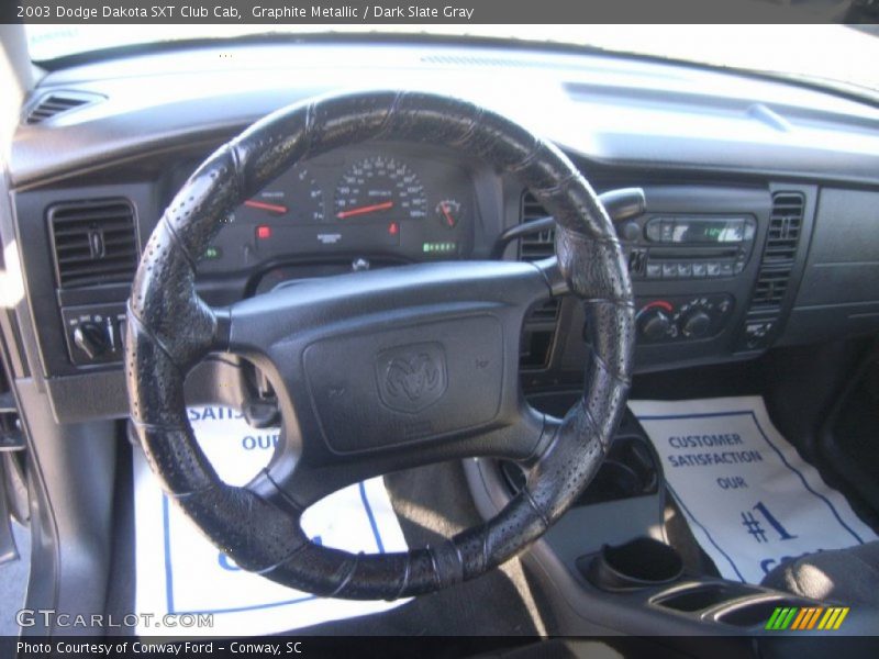 Graphite Metallic / Dark Slate Gray 2003 Dodge Dakota SXT Club Cab