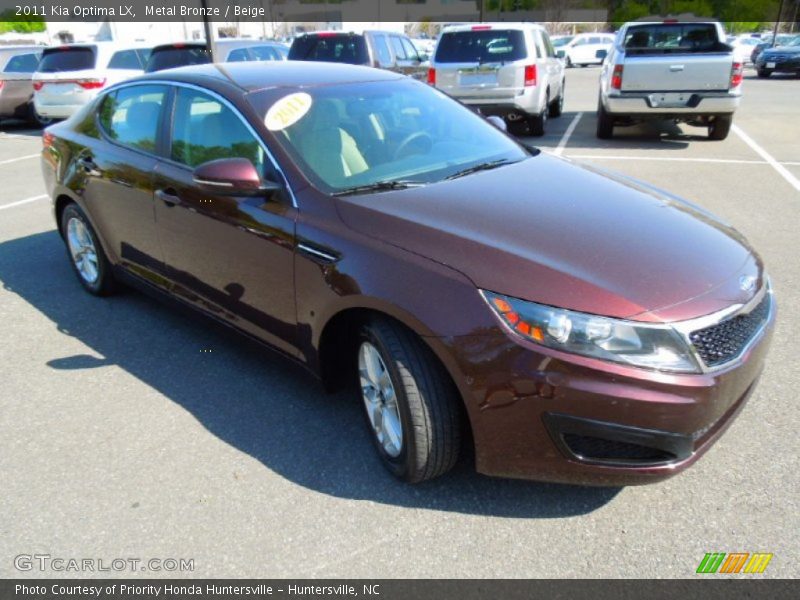 Metal Bronze / Beige 2011 Kia Optima LX