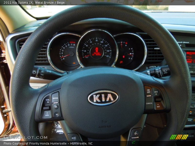 Metal Bronze / Beige 2011 Kia Optima LX