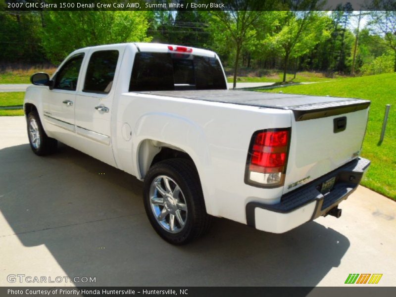 Summit White / Ebony Black 2007 GMC Sierra 1500 Denali Crew Cab AWD