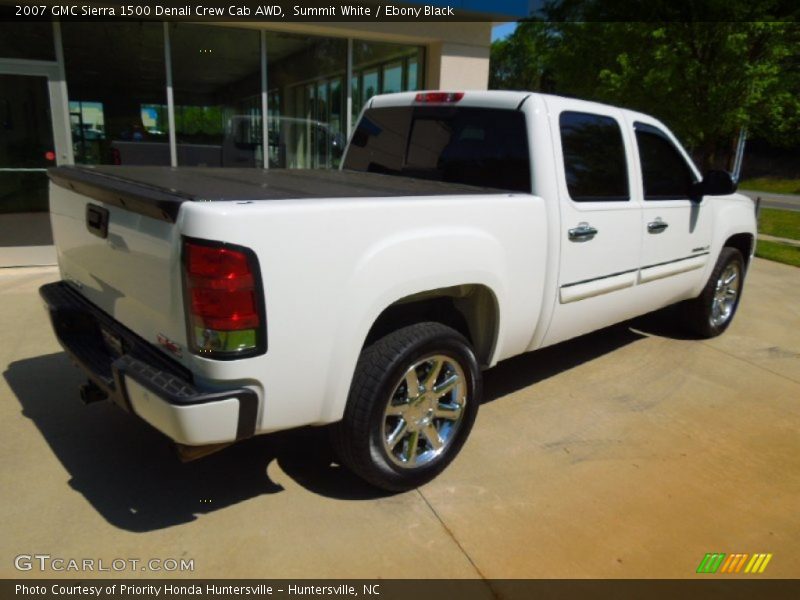 Summit White / Ebony Black 2007 GMC Sierra 1500 Denali Crew Cab AWD