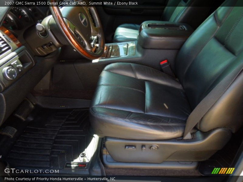 Summit White / Ebony Black 2007 GMC Sierra 1500 Denali Crew Cab AWD