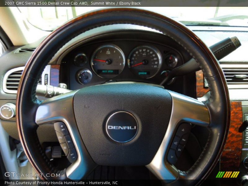 Summit White / Ebony Black 2007 GMC Sierra 1500 Denali Crew Cab AWD