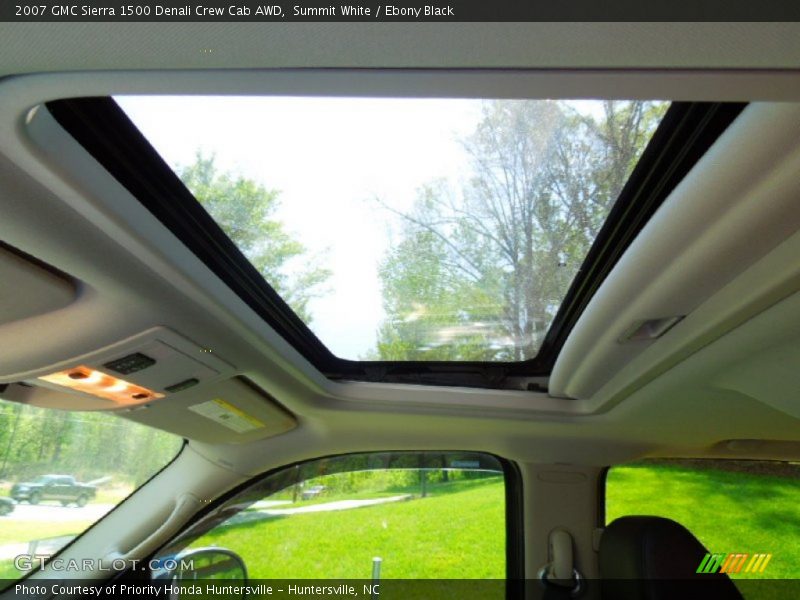 Summit White / Ebony Black 2007 GMC Sierra 1500 Denali Crew Cab AWD