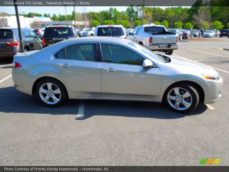 Palladium Metallic / Ebony 2009 Acura TSX Sedan