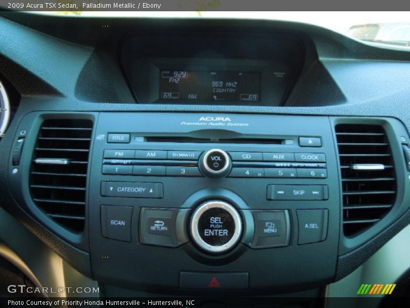 Palladium Metallic / Ebony 2009 Acura TSX Sedan