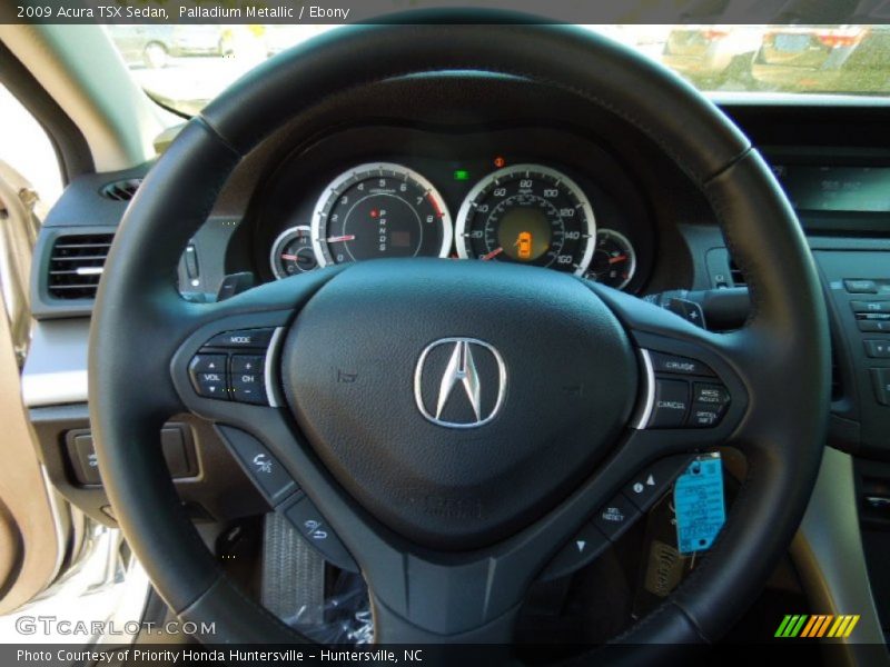 Palladium Metallic / Ebony 2009 Acura TSX Sedan