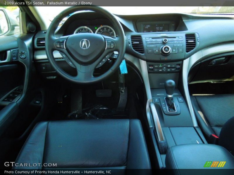 Palladium Metallic / Ebony 2009 Acura TSX Sedan