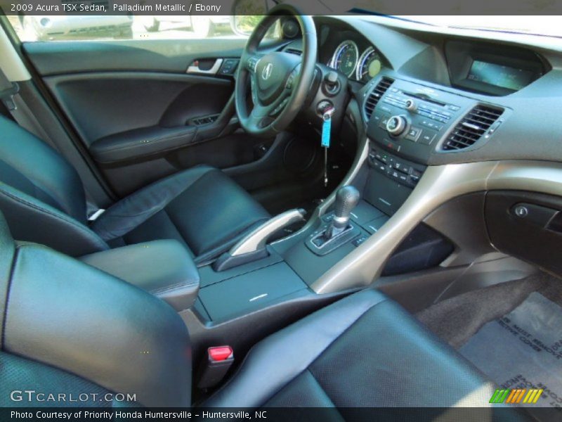 Palladium Metallic / Ebony 2009 Acura TSX Sedan
