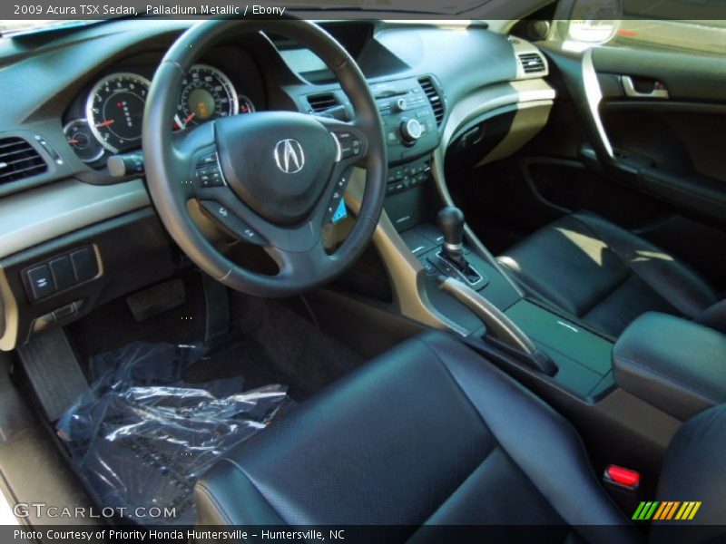Palladium Metallic / Ebony 2009 Acura TSX Sedan