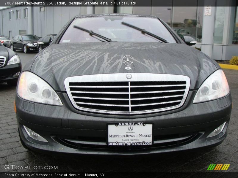 designo Graphite Metallic / Beige/Black 2007 Mercedes-Benz S 550 Sedan