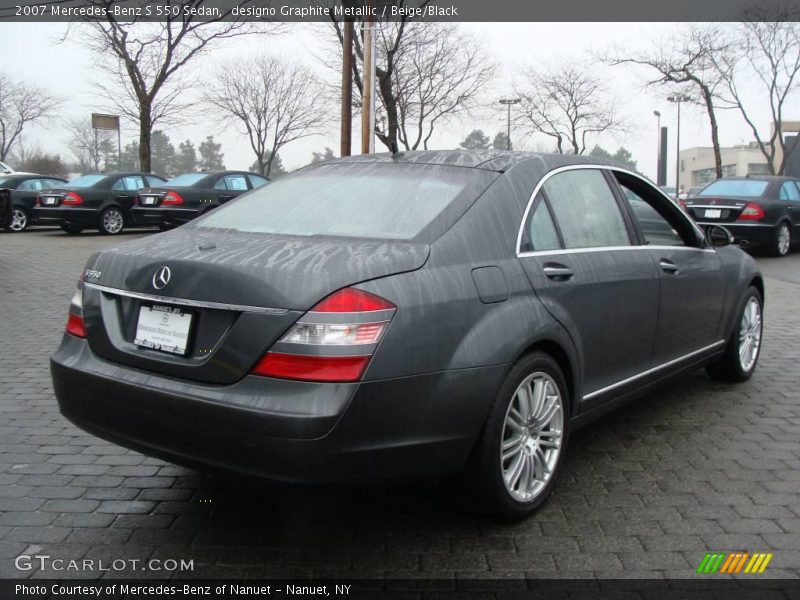 designo Graphite Metallic / Beige/Black 2007 Mercedes-Benz S 550 Sedan