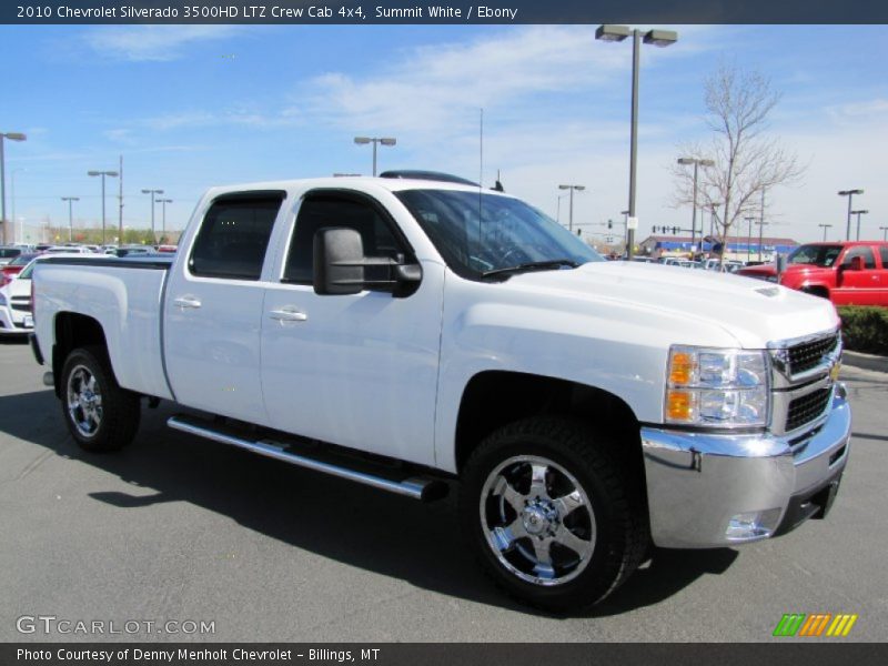 Summit White / Ebony 2010 Chevrolet Silverado 3500HD LTZ Crew Cab 4x4