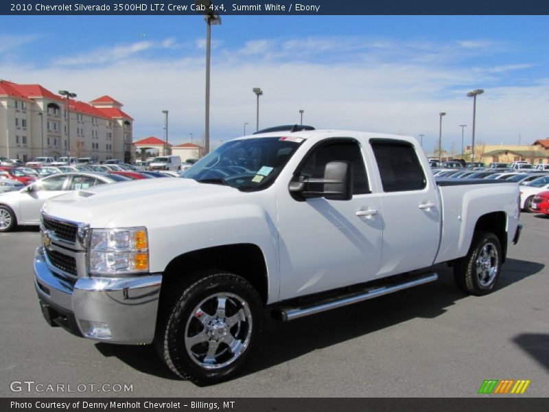 Summit White / Ebony 2010 Chevrolet Silverado 3500HD LTZ Crew Cab 4x4