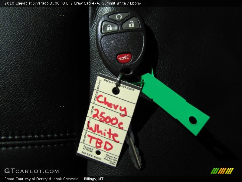 Summit White / Ebony 2010 Chevrolet Silverado 3500HD LTZ Crew Cab 4x4
