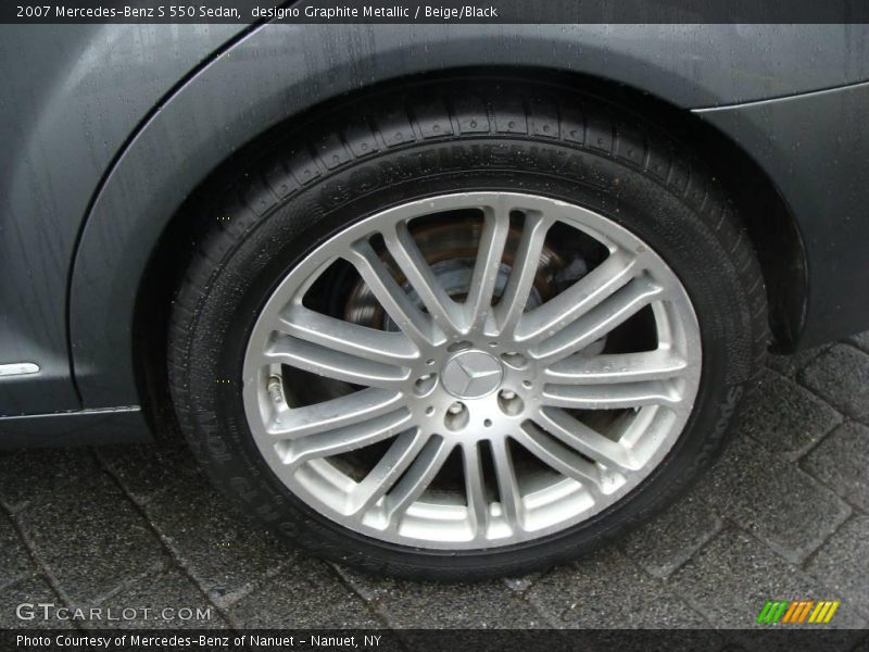 designo Graphite Metallic / Beige/Black 2007 Mercedes-Benz S 550 Sedan