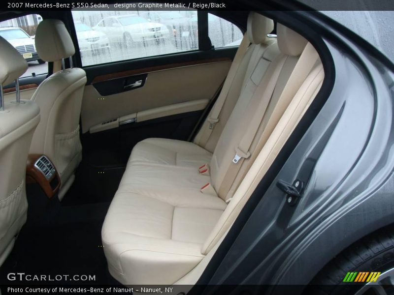 designo Graphite Metallic / Beige/Black 2007 Mercedes-Benz S 550 Sedan