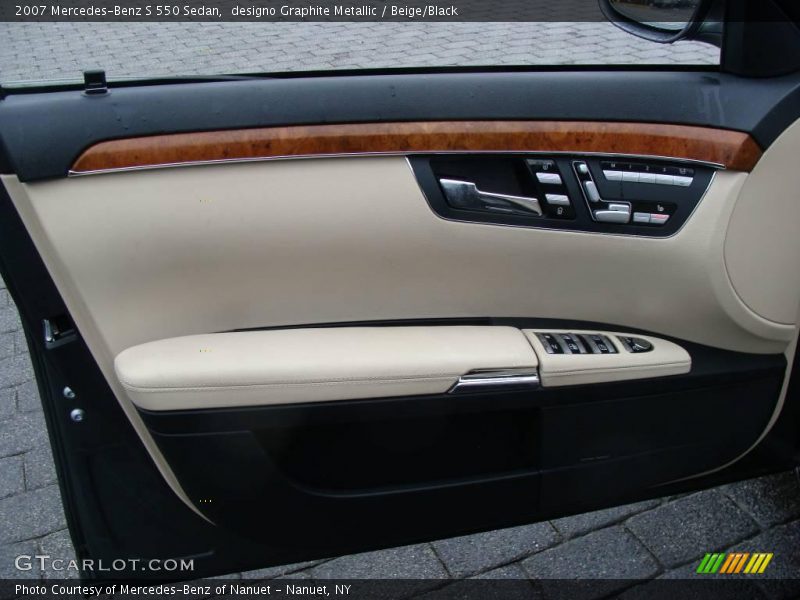 designo Graphite Metallic / Beige/Black 2007 Mercedes-Benz S 550 Sedan