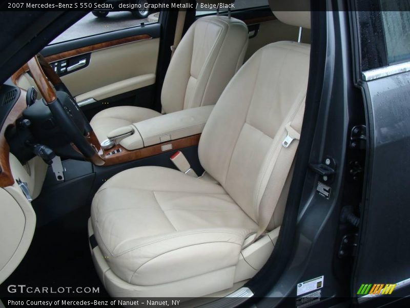 designo Graphite Metallic / Beige/Black 2007 Mercedes-Benz S 550 Sedan