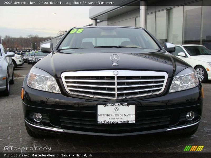 Black / Savanna/Cashmere 2008 Mercedes-Benz C 300 4Matic Luxury