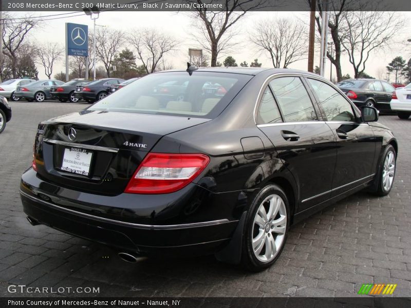 Black / Savanna/Cashmere 2008 Mercedes-Benz C 300 4Matic Luxury