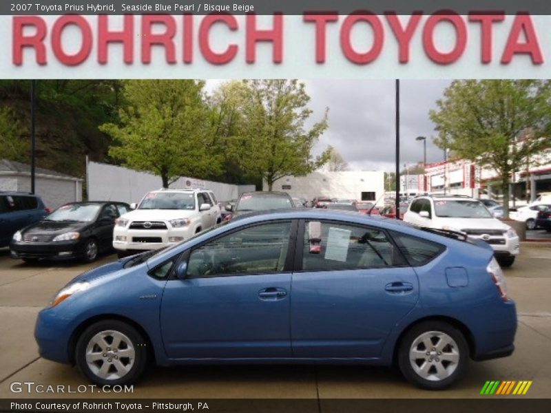 Seaside Blue Pearl / Bisque Beige 2007 Toyota Prius Hybrid