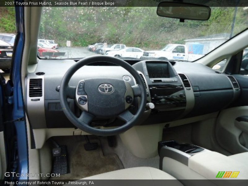 Seaside Blue Pearl / Bisque Beige 2007 Toyota Prius Hybrid