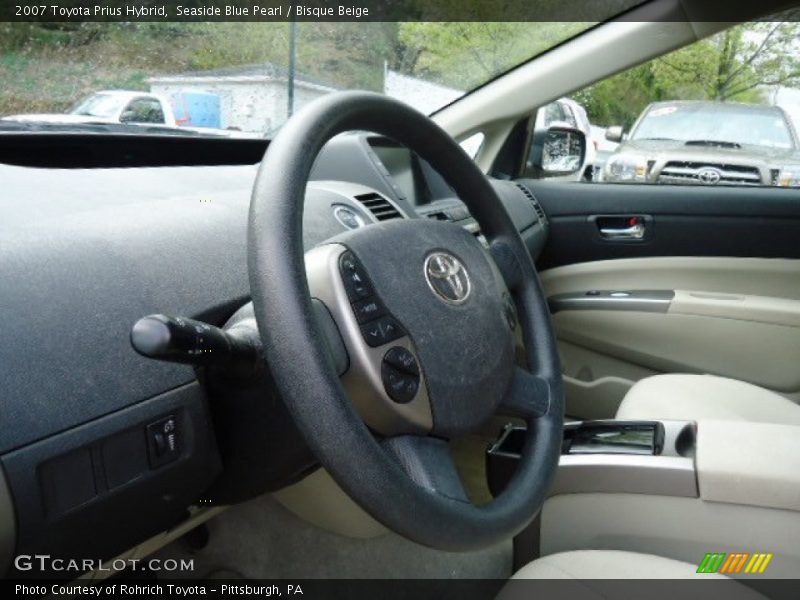 Seaside Blue Pearl / Bisque Beige 2007 Toyota Prius Hybrid