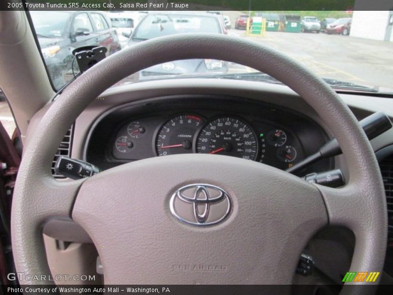 Salsa Red Pearl / Taupe 2005 Toyota Tundra SR5 Access Cab