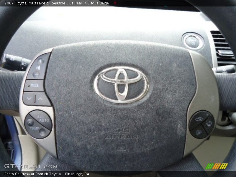 Seaside Blue Pearl / Bisque Beige 2007 Toyota Prius Hybrid