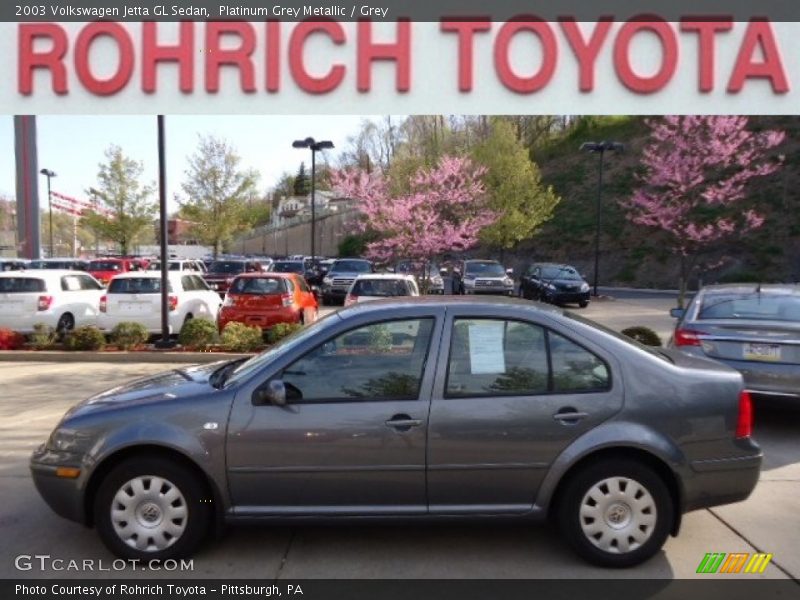 Platinum Grey Metallic / Grey 2003 Volkswagen Jetta GL Sedan