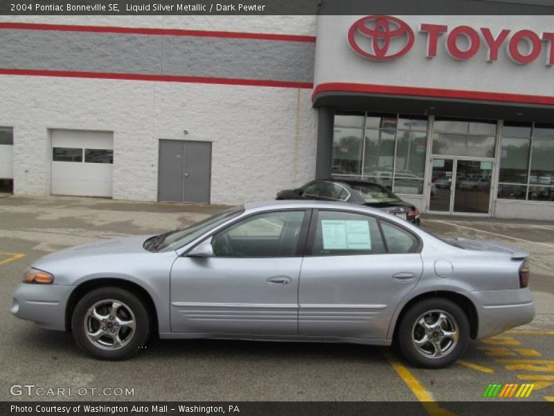 Liquid Silver Metallic / Dark Pewter 2004 Pontiac Bonneville SE