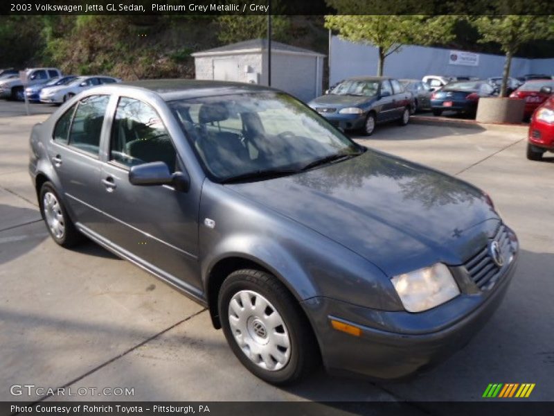 Platinum Grey Metallic / Grey 2003 Volkswagen Jetta GL Sedan